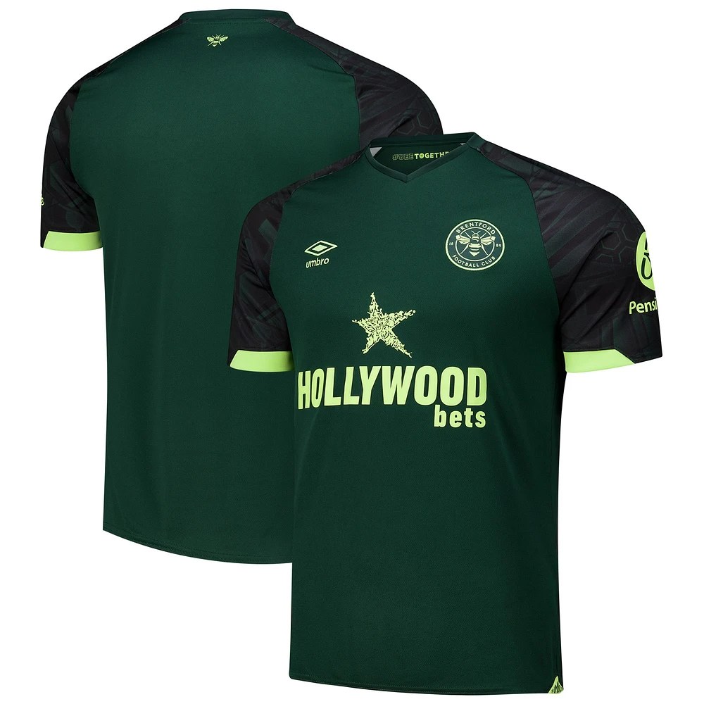 Maillot réplique Umbro Brentford FC 2024/25 noir/vert pour homme