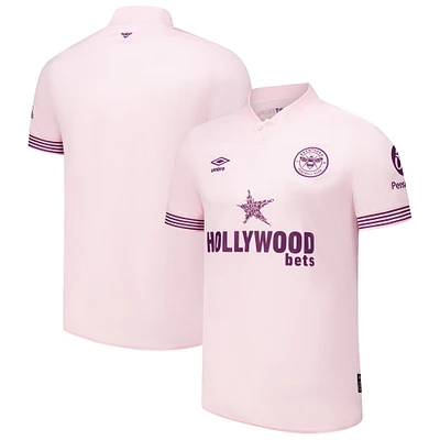 Men's Umbro Pink Brentford FC 2024/25 Away Replica Jersey