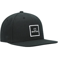 Men's Black Alpha Square Netplus Snapback Hat