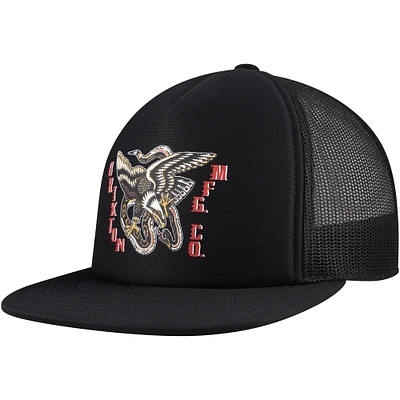 Men's Black Brixton Battle Trucker Snapback Hat