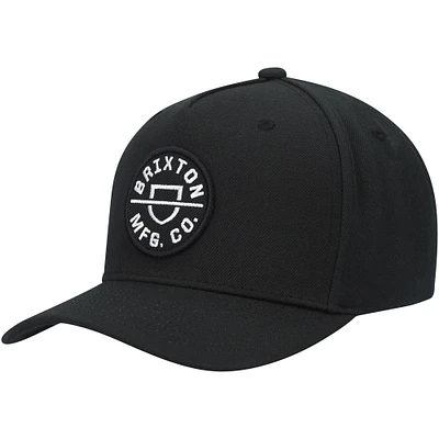 Casquette ajustable noire Crest C pour hommes