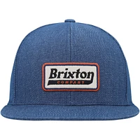 Men's Brixton  Blue Steadfast Snapback Hat