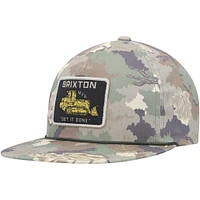 Men's Brixton Camo Irvington Snapback Hat