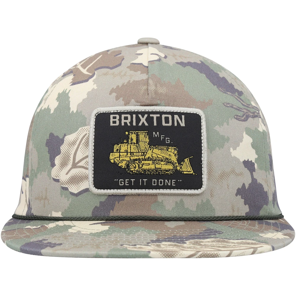 Men's Brixton Camo Irvington Snapback Hat