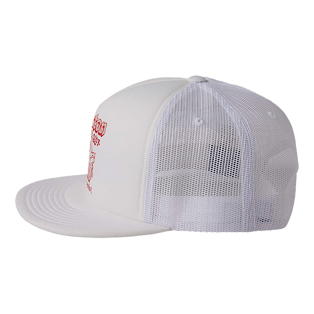 Men's Brixton White Estupendo Trucker Snapback Hat