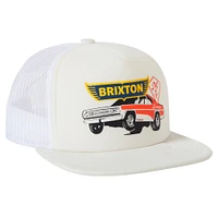 Men's Cream Brixton Barona Netplus Trucker Snapback Hat