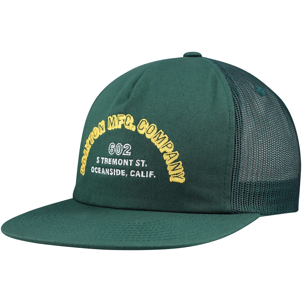 Men's Green Brixton Haven Trucker Snapback Hat