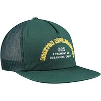 Men's Green Brixton Haven Trucker Snapback Hat