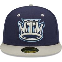 Men's New Era Navy/Gray Brooklyn Jefes Copa De La Diversion 59FIFTY Fitted Hat