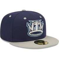 Men's New Era Navy/Gray Brooklyn Jefes Copa De La Diversion 59FIFTY Fitted Hat