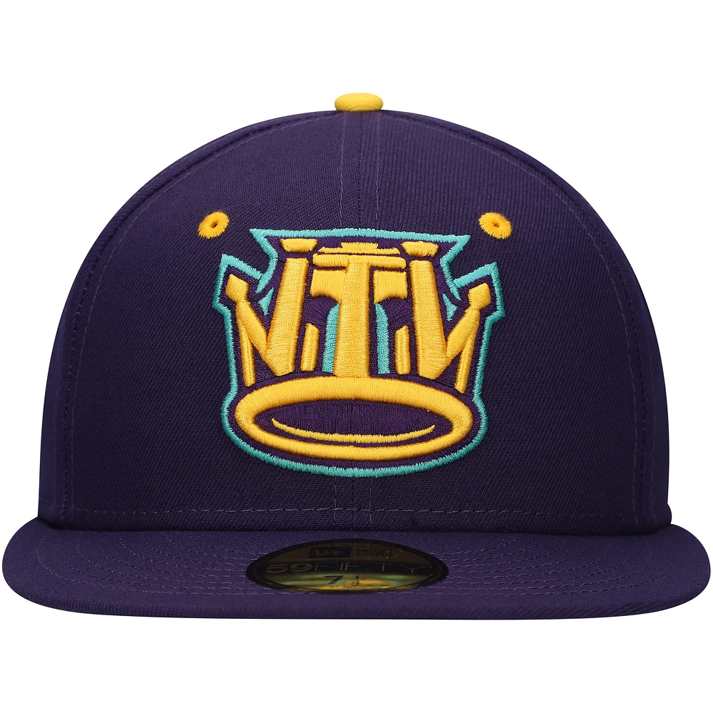 Men's New Era Purple Brooklyn Jefes Copa de la Diversión 59FIFTY Fitted Hat