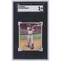 Jackie Robinson Brooklyn Dodgers 1950 Bowman #22 SGC Authentifié 1 Carte
