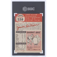Jim Gilliam Brooklyn Dodgers 1953 Topps #258 SGC Authenticated 3.5 Card