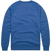 Men's Homage  Royal Brooklyn Dodgers Retro Tri-Blend Pullover Sweatshirt