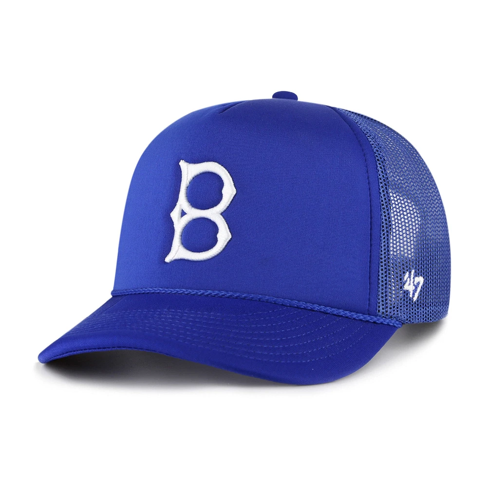 Casquette réglable en mousse avec logo '47 Royal Los Angeles Dodgers pour homme