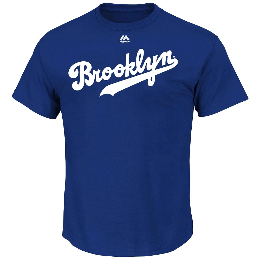 Jackie Robinson Royal Brooklyn Dodgers Big & Tall Cooperstown T-shirt avec nom et numéro