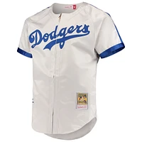 Maillot authentique de la collection Cooperstown des Brooklyn Dodgers Mitchell & Ness Jackie Robinson gris pour hommes