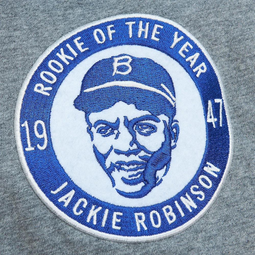 Mitchell & Ness Jackie Robinson gris Brooklyn Dodgers Cooperstown Collection Legends T-shirt pour hommes