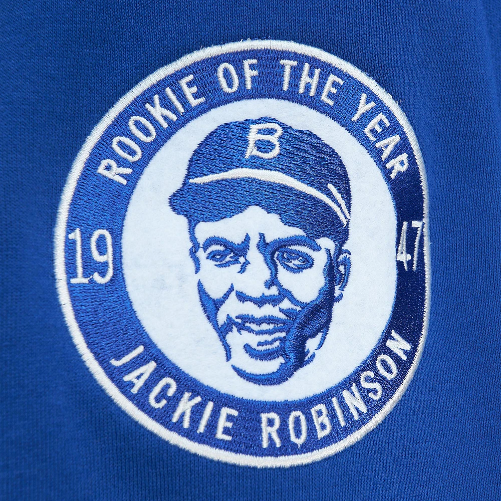 Mitchell & Ness Jackie Robinson Royal Brooklyn Dodgers Cooperstown Collection Legends Fleece Sweat à capuche pour homme