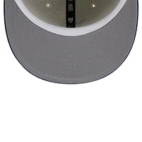 Men's New Era Cream Brooklyn Dodgers Cooperstown Collection Chrome 59FIFTY Fitted Hat