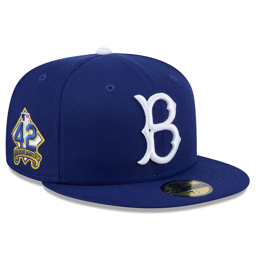 Men's New Era  Royal Brooklyn Dodgers 2025 Jackie Robinson Day 59FIFTY Fitted Hat