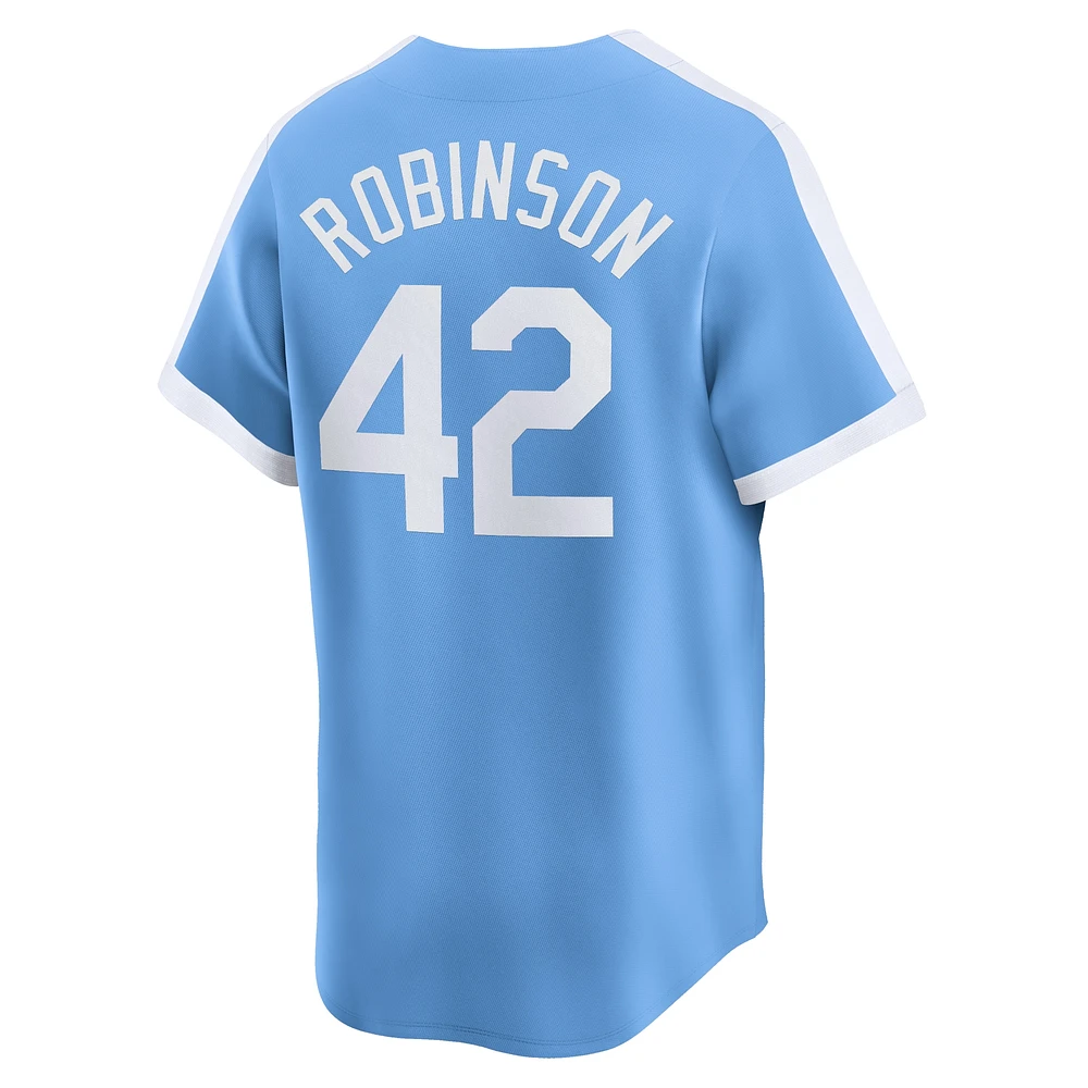 Maillot Nike Jackie Robinson Royal Brooklyn Dodgers Throwback Cooperstown Limited pour homme