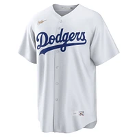 Maillot de joueur Nike Jackie Robinson blanc Brooklyn Dodgers domicile Cooperstown Collection pour homme