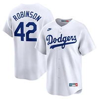 Maillot Nike Jackie Robinson blanc Brooklyn Dodgers Throwback Cooperstown Limited pour homme