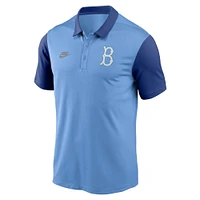 Polo Nike bleu clair Brooklyn Dodgers Franchise Cooperstown Collection pour homme