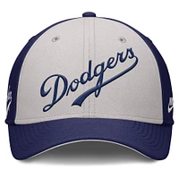 Casquette Nike Performance Flex Rise Swoosh pour homme, bleu marine/gris, Brooklyn Dodgers