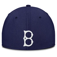 Casquette Nike Performance Flex Rise Swoosh pour homme, bleu marine/gris, Brooklyn Dodgers