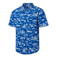 Men's Reyn Spooner Royal Brooklyn Dodgers Cooperstown Collection Kekai Button-Down Shirt