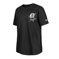 New Era  Black Brooklyn Nets Glow-in-the-Dark T-Shirt