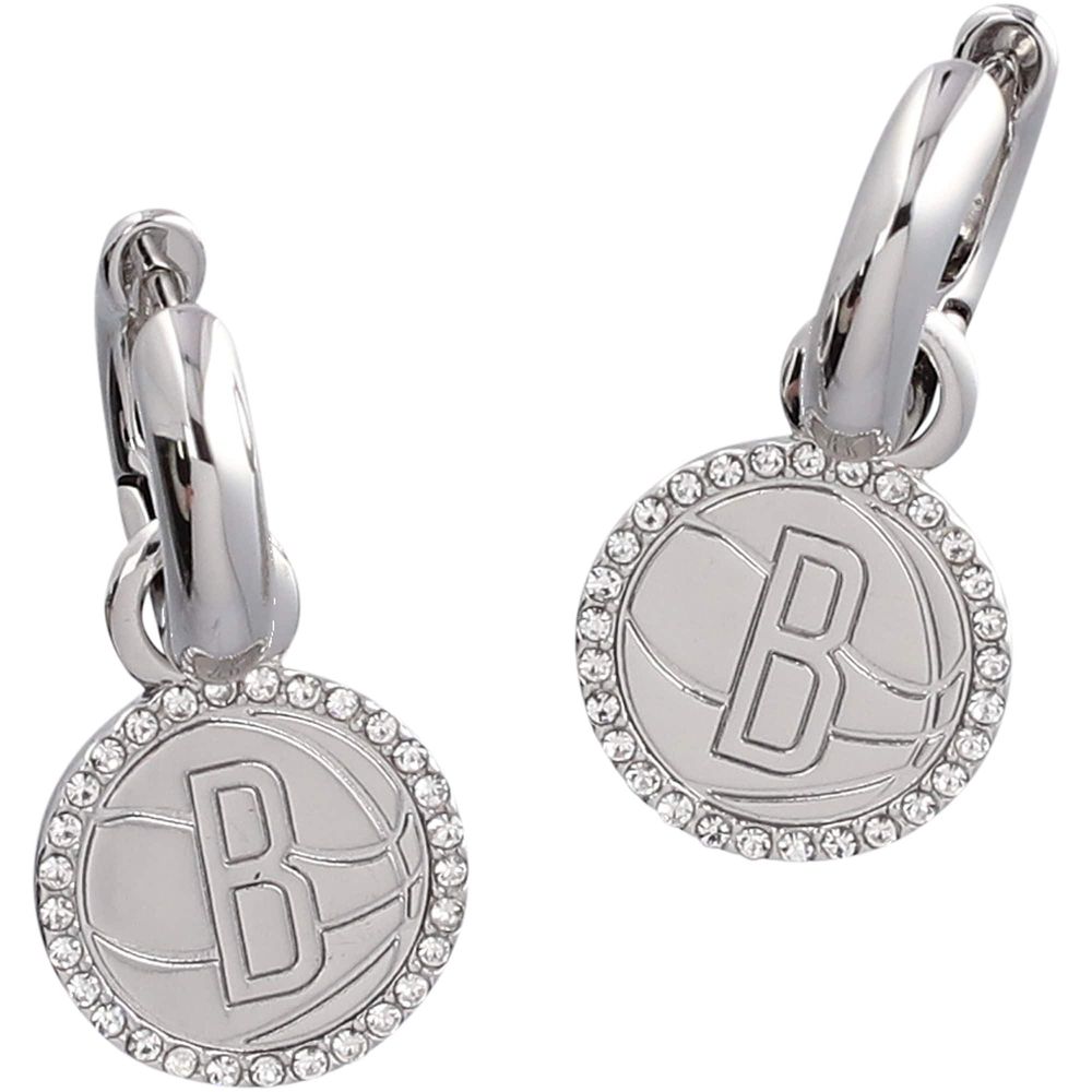 BaubleBar Brooklyn Nets Huggie Earrings