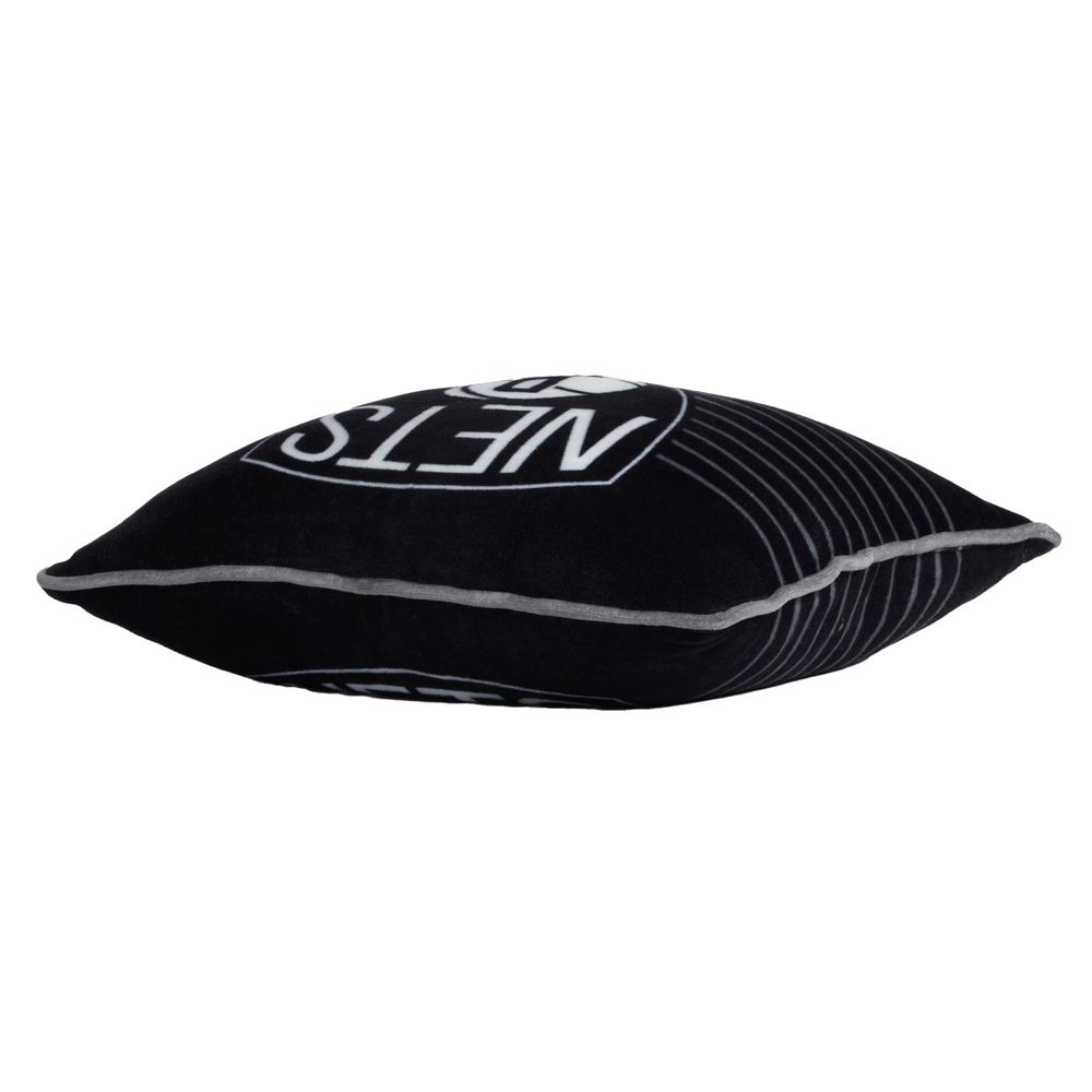 Black Brooklyn Nets 18'' x 18'' Cushion Pillow