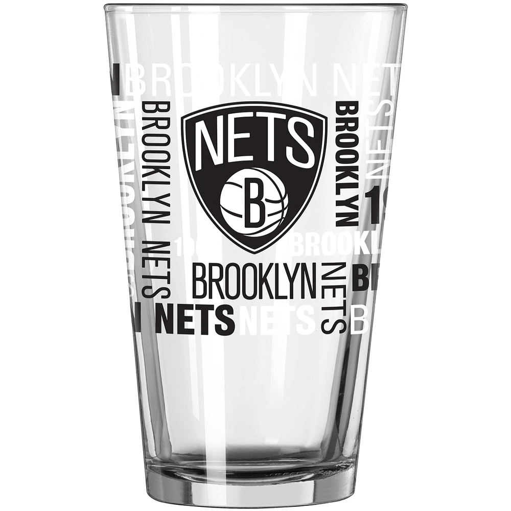 Filets de Brooklyn 16 oz. Verre à pinte esprit d'équipe