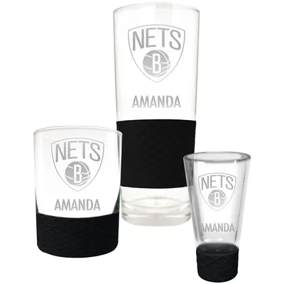 Brooklyn Nets 3-Piece Personalized Homegating Drinkware Set