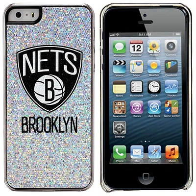 Coque Bling Thinshield Snap-On pour iPhone 5/5s des Brooklyn Nets - Argent