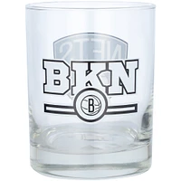 Brooklyn Nets Letterman 14 oz. Verre de roches