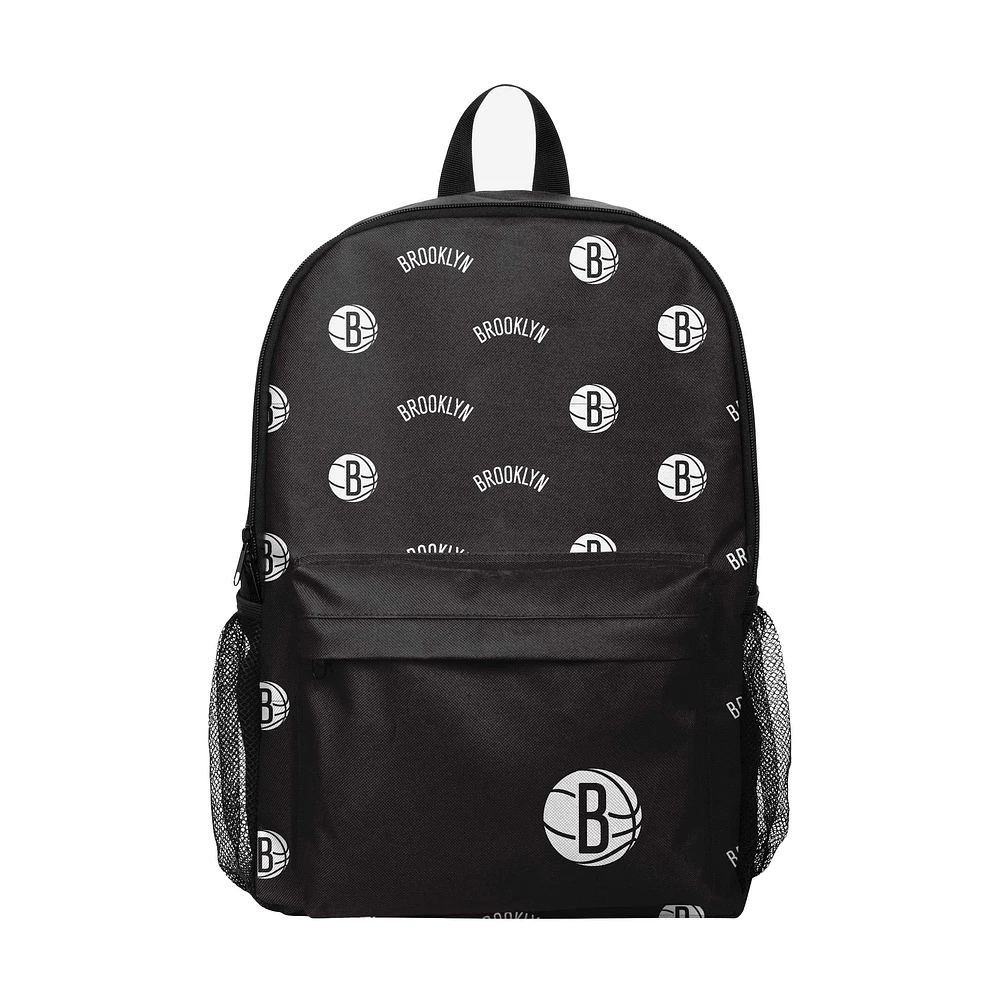 FOCO Brooklyn Nets Repeat Logo Backpack