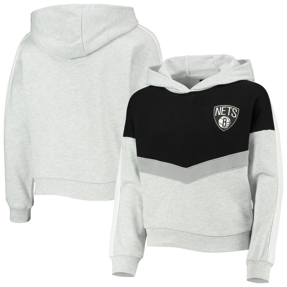 Girls Youth Heathered Gray Brooklyn Nets All Yours Pullover Hoodie