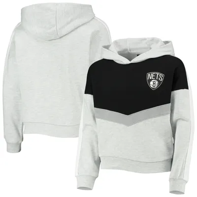 Brooklyn Nets Girls Youth All Yours Pullover Hoodie - Heathered Gray