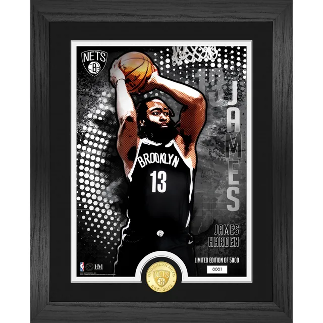 James Harden Philadelphia 76ers Framed 15 x 17 Stitched Stars