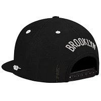 Men's Pro Standard  Cream Brooklyn Nets French Terry Snapback Hat