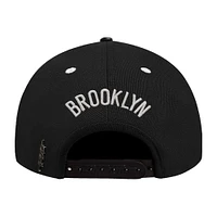 Men's Pro Standard  Cream Brooklyn Nets French Terry Snapback Hat