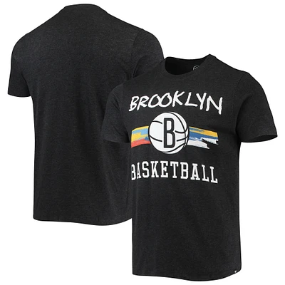 T-shirt pour homme '47 Black Brooklyn Nets City Edition Club