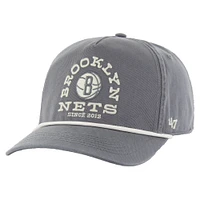 Casquette ajustable '47 Brooklyn Nets Canyon Ranchero Hitch pour homme, couleur anthracite