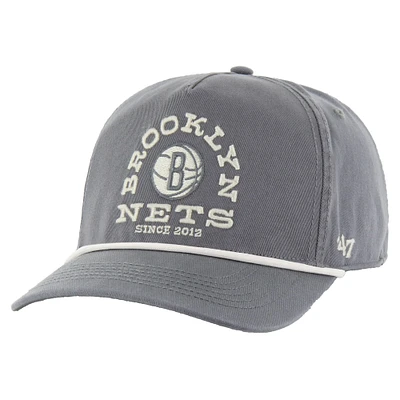 Casquette ajustable '47 Brooklyn Nets Canyon Ranchero Hitch pour homme, couleur anthracite