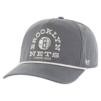 Casquette ajustable '47 Brooklyn Nets Canyon Ranchero Hitch pour homme, couleur anthracite