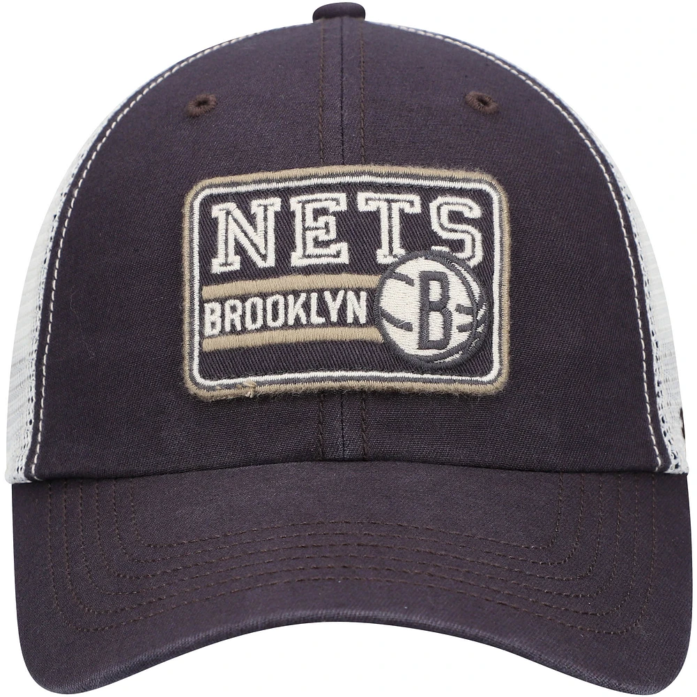 Casquette Snapback '47 Charcoal Brooklyn Nets Off Ramp Trucker pour homme